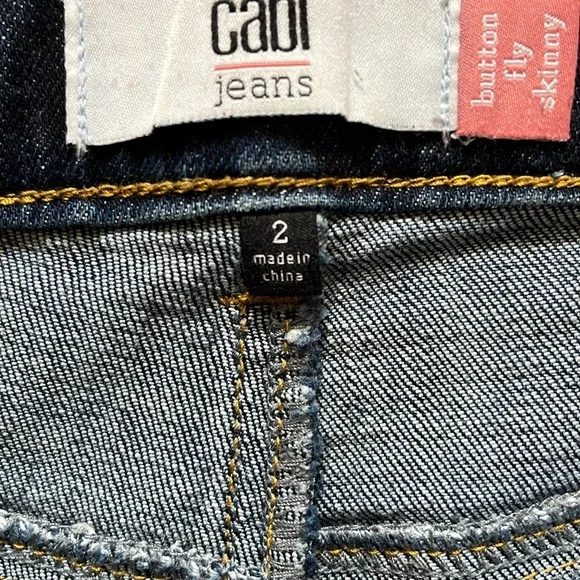 BNWOT So beautiful Cabi button fly skinny jeans - Picture 12 of 14